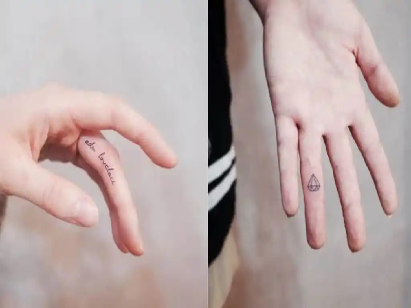 Vẽ hình xăm nhỏ ở ngón tay bằng bút  How to make tattoo at home with pen   YouTube